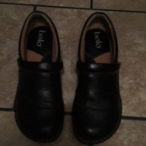 BOLO slip on shoes with wedge heel.